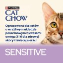 Purina Cat Chow Sensitive z łososiem i cukinią w sosie - mokra karma dla kota - 85 g PURINA NESTLE