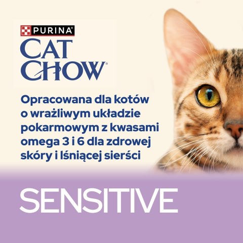 Purina Cat Chow Sensitive z łososiem i cukinią w sosie - mokra karma dla kota - 85 g PURINA NESTLE Purina Cat Chow Sensitive z łososiem i cukinią w sosie - mokra karma dla kota - 85 g PURINA NESTLE