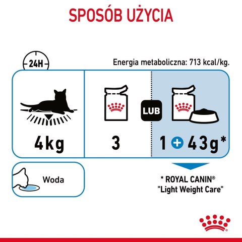 ROYAL CANIN FCN Light Weight Care w galaretce - mokra karma dla kota dorosłego - 12x85g Royal Canin ROYAL CANIN FCN Light Weight Care w galaretce - mokra karma dla kota dorosłego - 12x85g Royal Canin