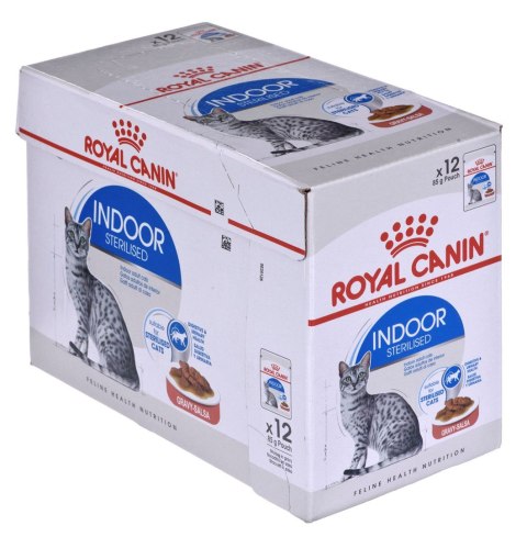 ROYAL CANIN FHN Indoor w sosie - mokra karma dla kota dorosłego - 12x85g Royal Canin ROYAL CANIN FHN Indoor w sosie - mokra karma dla kota dorosłego - 12x85g Royal Canin