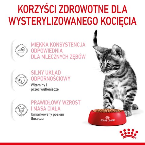 ROYAL CANIN FHN Kitten Sterilised w sosie - mokra karma dla kociąt - 12x85 g Royal Canin ROYAL CANIN FHN Kitten Sterilised w sosie - mokra karma dla kociąt - 12x85 g Royal Canin