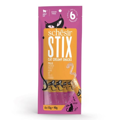 SCHESIR STIX TREATS Kurczak 6x15g Agras Pet Foods