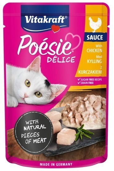 VITAKRAFT POESIE DELICE kurczak dla kota 85g Vitakraft VITAKRAFT POESIE DELICE kurczak dla kota 85g Vitakraft