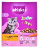 WHISKAS Junior z kurczakiem - sucha karma dla kota - 300 g Whiskas