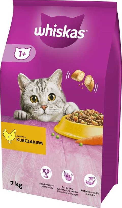 WHISKAS sucha karma dla kota z kurczakiem 7kg Whiskas WHISKAS sucha karma dla kota z kurczakiem 7kg Whiskas