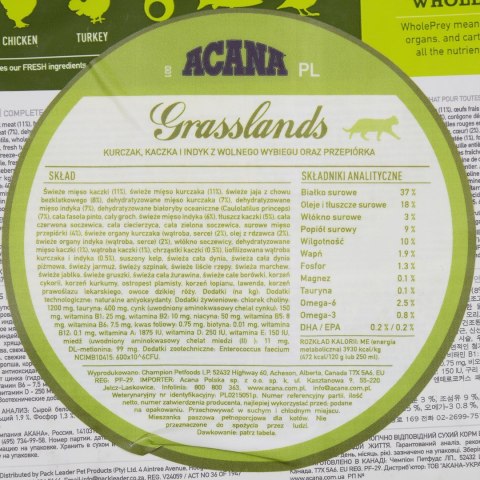 ACANA Grasslands cat 340g ACANA ACANA Grasslands cat 340g ACANA