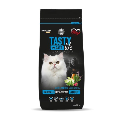 BIOFEED TASTY CATS LIFE HAIRBALL WITH SALMON 1,5KG BIOFEED