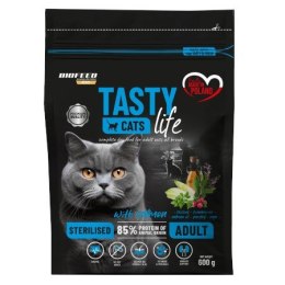 BIOFEED TASTY CATS LIFE STERILISED WITH SALMON 600G BIOFEED