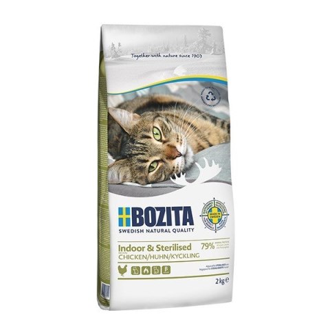BOZITA Indoor & Sterilised Chicken - sucha karma dla kotów wysterylizowanych - 2kg BOZITA