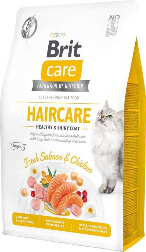 BRIT Care Cat Grain-Free Haircare - sucha karma dla kota - 2 kg Brit