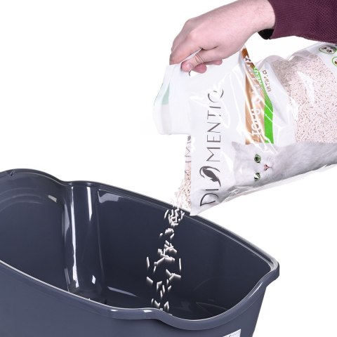 DIAMENTIQ kuweta BAYA jasnoszary/ciemnoszary - kuweta dla kota DIAMENTIQ