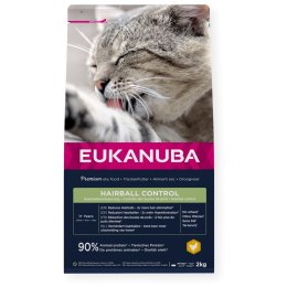EUKANUBA Adult Hairball Control chicken - sucha karma dla kota - 2 kg EUKANUBA