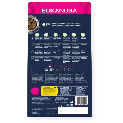 EUKANUBA Adult Hairball Control chicken - sucha karma dla kota - 2 kg EUKANUBA EUKANUBA Adult Hairball Control chicken - sucha karma dla kota - 2 kg EUKANUBA