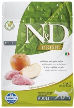 FARMINA N&D Prime Cat Boar and Apple Adult - sucha karma dla kota - 300 g Farmina