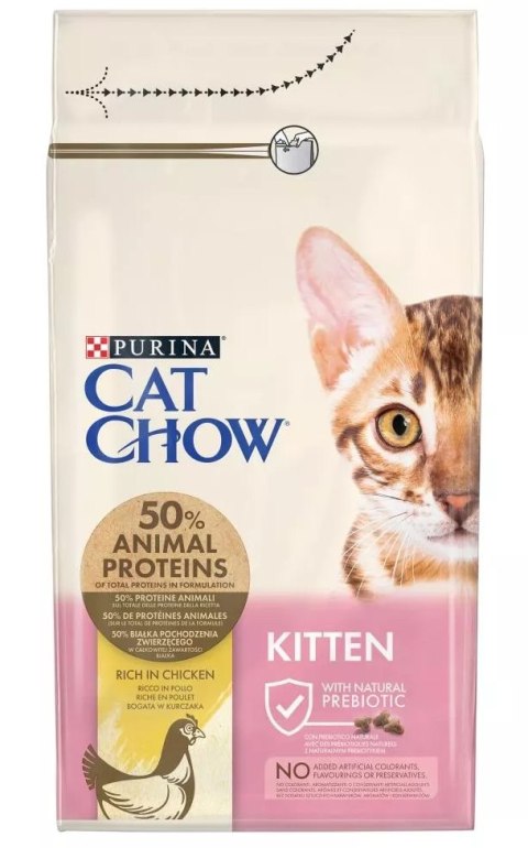 PURINA CAT CHOW Kitten Chicken - sucha karma dla kociąt - 1,5 kg PURINA NESTLE