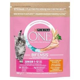 PURINA One Bifensis Junior Bogata w Kurczaka i Pełne Ziarna - sucha karma dla kota - 800 g PURINA NESTLE