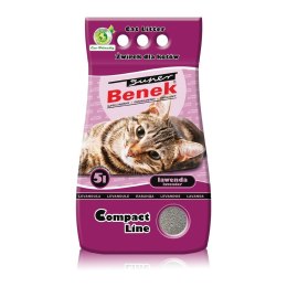 CERTECH Super Benek Compact Lawenda - żwirek dla kota zbrylający - 5 l Super Benek