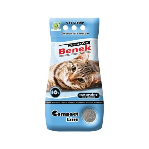 CERTECH Super Benek Compact Naturalny - żwirek dla kota zbrylający - 10 l Super Benek CERTECH Super Benek Compact Naturalny - żwirek dla kota zbrylający - 10 l Super Benek