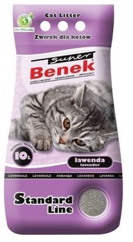 CERTECH Super Benek Standard Lawenda - żwirek dla kota zbrylający 10l Super Benek