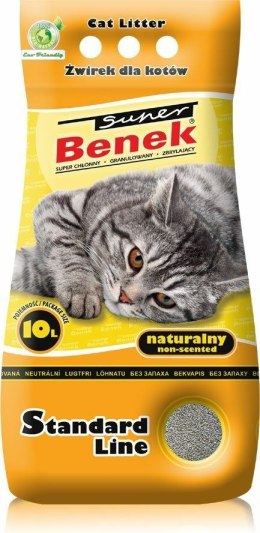 CERTECH Super Benek Standard Naturalny - żwirek dla kota zbrylający 10 l Super Benek