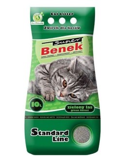CERTECH Super Benek Standard Zielony Las - żwirek dla kota zbrylający 10 l Super Benek