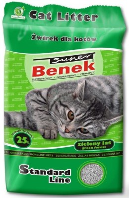 CERTECH Super Benek Standard Zielony Las - żwirek dla kota zbrylający 25 l (20 kg) Super Benek