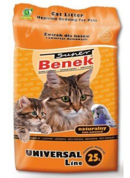 CERTECH Super Benek Uniwersalny Naturalny - żwirek dla kota zbrylający 25 l Super Benek