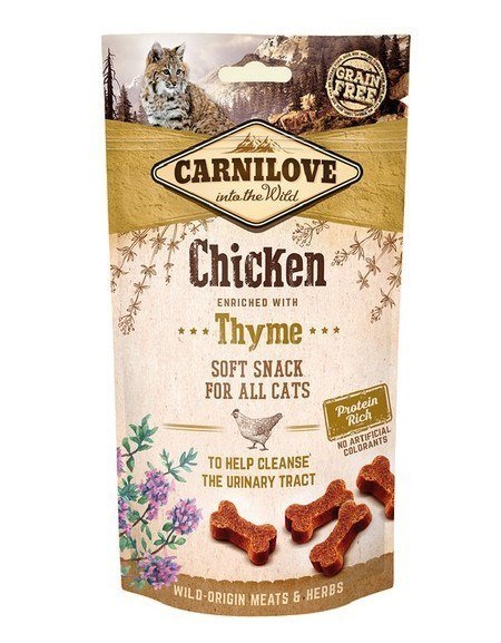 Carnilove Soft Moist Snack Chicken+Thyme - przysmak dla kota 50 g CARNILOVE Carnilove Soft Moist Snack Chicken+Thyme - przysmak dla kota 50 g CARNILOVE