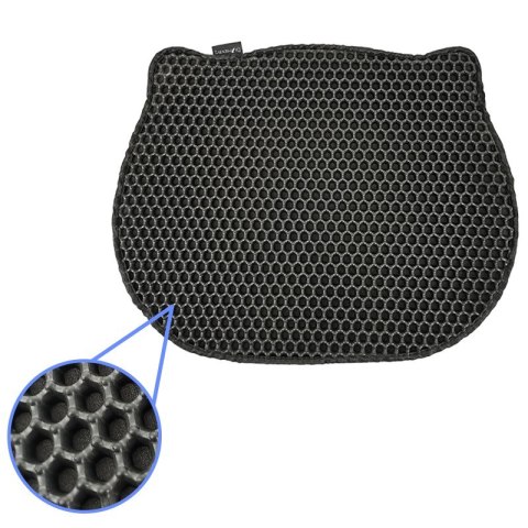 DIAMENTIQ Mata pod kuwetę Kształt głowy kota 40x50 DIAMENTIQ DIAMENTIQ Mata pod kuwetę Kształt głowy kota 40x50 DIAMENTIQ