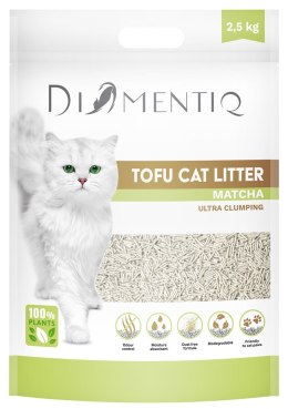 DIAMENTIQ Żwirek Tofu zbrylający 2,5 kg MATCHA DIAMENTIQ
