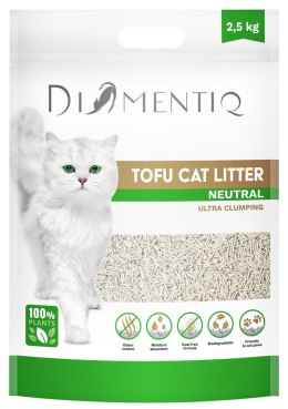 DIAMENTIQ Żwirek Tofu zbrylający 2,5 kg NATURALNY DIAMENTIQ