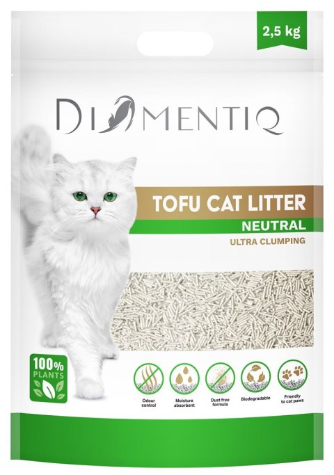 DIAMENTIQ Żwirek Tofu zbrylający 2,5 kg NATURALNY DIAMENTIQ DIAMENTIQ Żwirek Tofu zbrylający 2,5 kg NATURALNY DIAMENTIQ