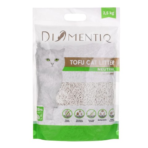 DIAMENTIQ Żwirek Tofu zbrylający 2,5 kg NATURALNY DIAMENTIQ DIAMENTIQ Żwirek Tofu zbrylający 2,5 kg NATURALNY DIAMENTIQ