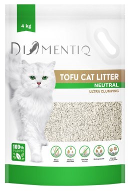 DIAMENTIQ Żwirek Tofu zbrylający 4 kg NATURALNY DIAMENTIQ
