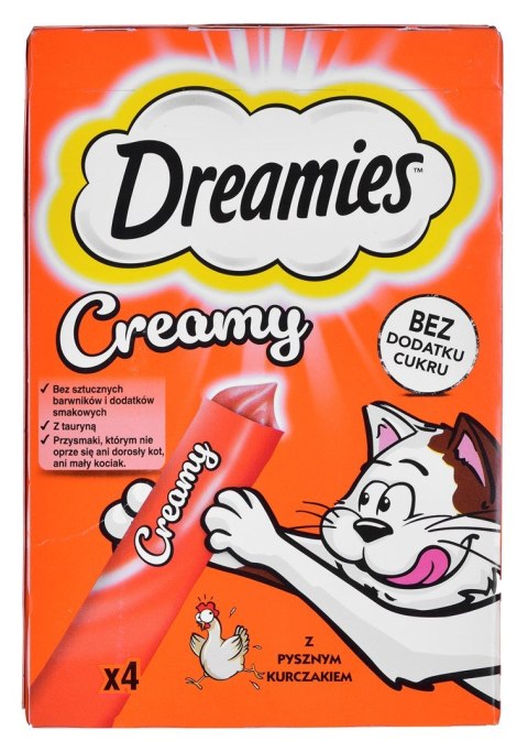 DREAMIES Creamy Kurczak - przysmak dla kota - 4x10 g Dreamies DREAMIES Creamy Kurczak - przysmak dla kota - 4x10 g Dreamies