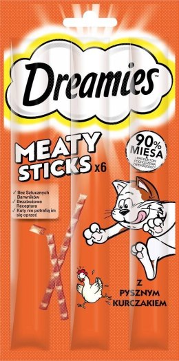DREAMIES Meaty Sticks Kurczak - przysmak dla kota - 30 g Dreamies