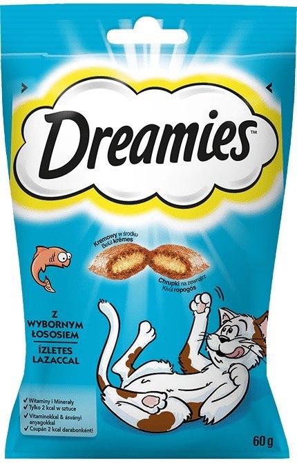 DREAMIES - przysmak dla kota z łososiem 60 g Dreamies DREAMIES - przysmak dla kota z łososiem 60 g Dreamies