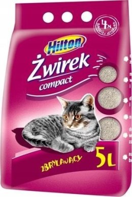 HILTON Bentonit Compact zbrylający - żwirek dla kota - 5 l Hilton