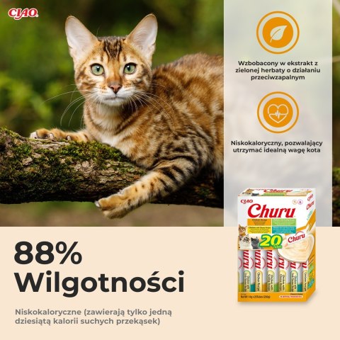 INABA CAT CHURU VARIETIES - kurczak - przysmak dla kota 20 x 14 g INABA INABA CAT CHURU VARIETIES - kurczak - przysmak dla kota 20 x 14 g INABA