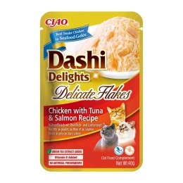 INABA CAT DASHI DELIGHTS FLAKES CHICK.TUN&SALM 40g INABA