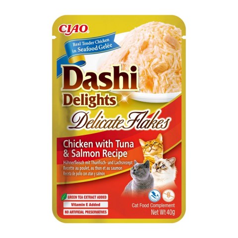 INABA CAT DASHI DELIGHTS FLAKES CHICK.TUN&SALM 40g INABA INABA CAT DASHI DELIGHTS FLAKES CHICK.TUN&SALM 40g INABA