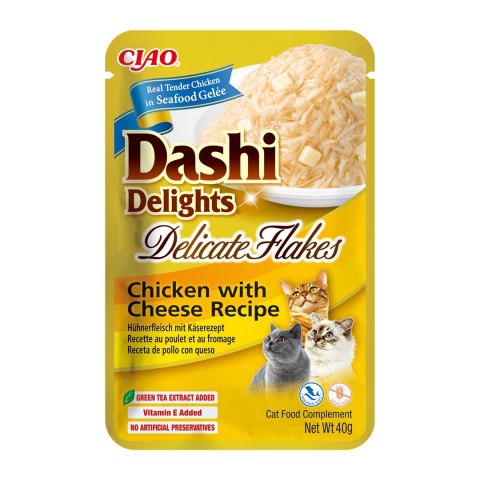INABA CAT DASHI DELIGHTS FLAKES CHICKEN CHEESE 40g INABA INABA CAT DASHI DELIGHTS FLAKES CHICKEN CHEESE 40g INABA