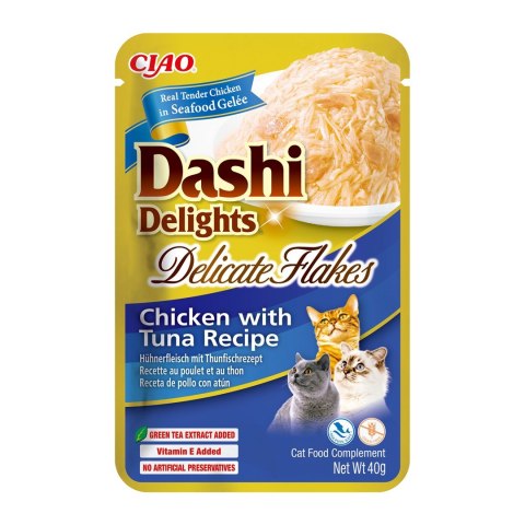 INABA CAT DASHI DELIGHTS FLAKES CHICKEN TUNA 40g INABA INABA CAT DASHI DELIGHTS FLAKES CHICKEN TUNA 40g INABA