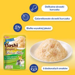 INABA CAT DASHI DELIGHTS FLAKES CHICKEN TUNA 40g INABA