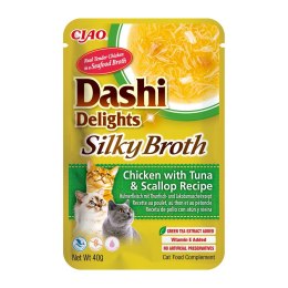 INABA CAT DASHI DELIGHTS SILKY CHICK.TUN&SCAL 40g INABA