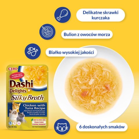 INABA CAT DASHI DELIGHTS SILKY CHICKEN CHEESE 40g INABA INABA CAT DASHI DELIGHTS SILKY CHICKEN CHEESE 40g INABA