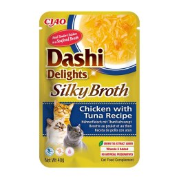INABA CAT DASHI DELIGHTS SILKY CHICKEN TUNA 40g INABA