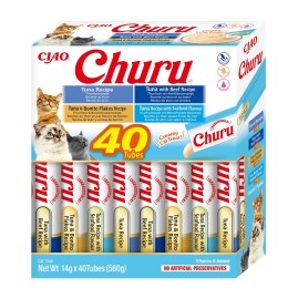 INABA CHURU Varietes Tuńczyk Owoce m- kot 40x14 g INABA