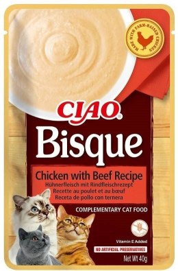 INABA CIAO Gęsta zupa z kurczakiem i wołowiną 40g INABA