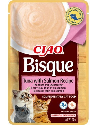 INABA CIAO Gęsta zupa z tuńczykiem i łososiem 40g INABA